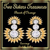TST - BURST OF ORANGE EARRINGS YG