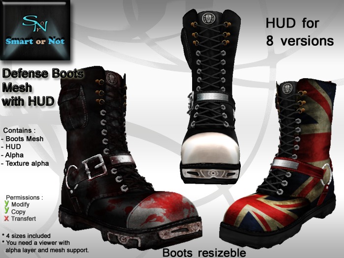 Defense Boots with HUD