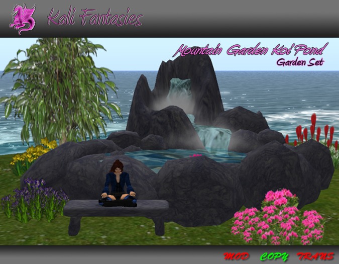 Small Mountain Garden Koi Fish Pond