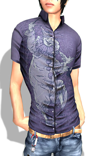PIXLIGHTS-SHORT SLEEVES SHIRT CLOWN 5 sizes + alpha
