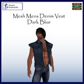 (Box) FIW - Mesh Mens Denim Vest - Light Blue