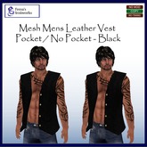 (Box) FIW - Mesh Mens Denim Vest - Light Blue