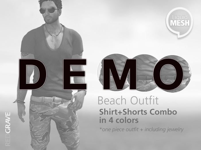 DEMO BeachOutfit TOM - LQMesh - REDGRAVE