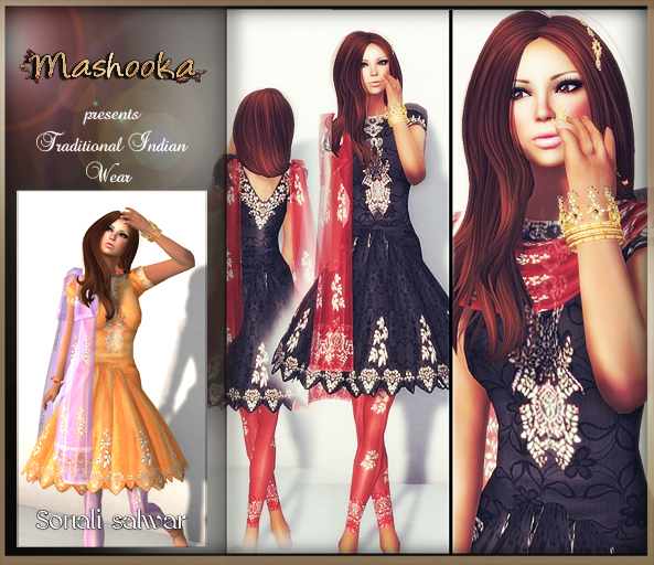 :Mashooka: Salwar -Anarkali style- Sonali {orange}