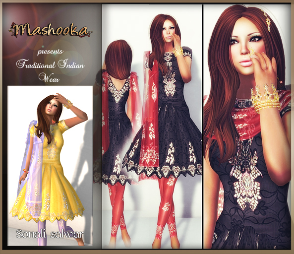 :Mashooka: Salwar -Anarkali style- Sonali {yellow}