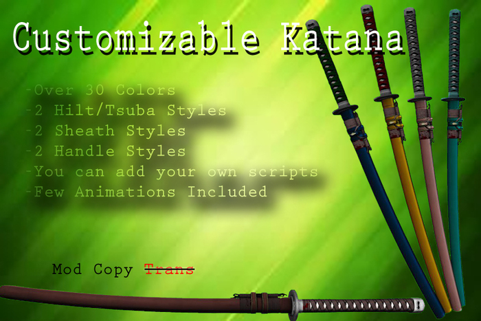 [Kurosa.wa] Customizable Katana