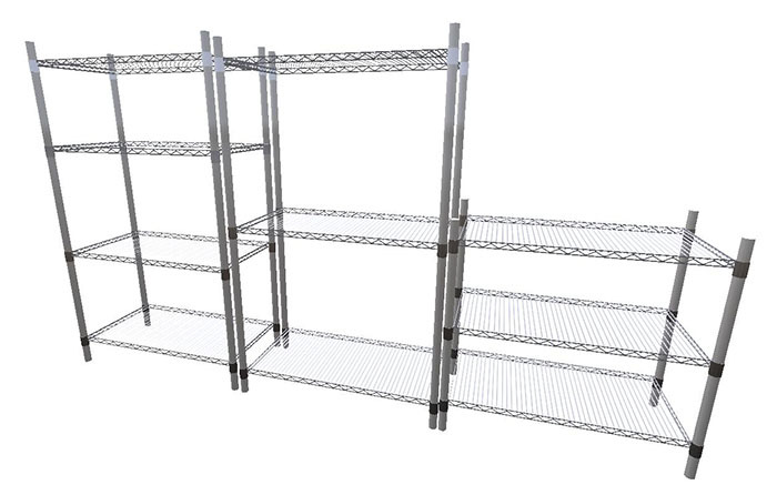 Wire Rack Shelves Full Perm