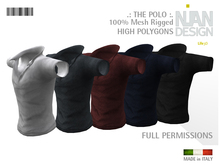 .:NIAN DESIGN:. "THE POLO" MESH FULL PERMISSIONS - T-shirt
