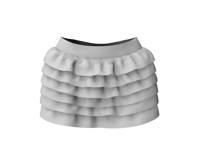 FULL PERM MESH - Lacy Skirt Kit