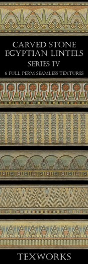 MD Carved Egyptian Stone Lintels Series IV (Boxed)
