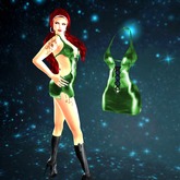 Gorgeous Green Mesh Mini Halter Dress Size by Johanna Designs