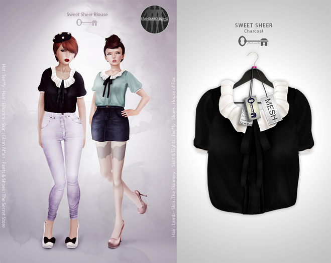  The Secret Store - Sweet Sheer - Charcoal 