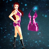 Passion Pink Mesh Mini Halter Dress Size by Johanna Designs