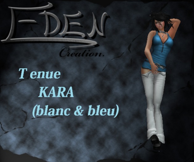 TENUE KARA BLUE & WHITE
