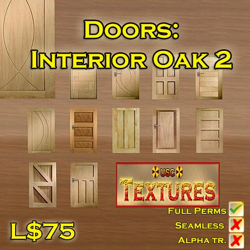 USC Textures - Doors: Interior Oak 2 