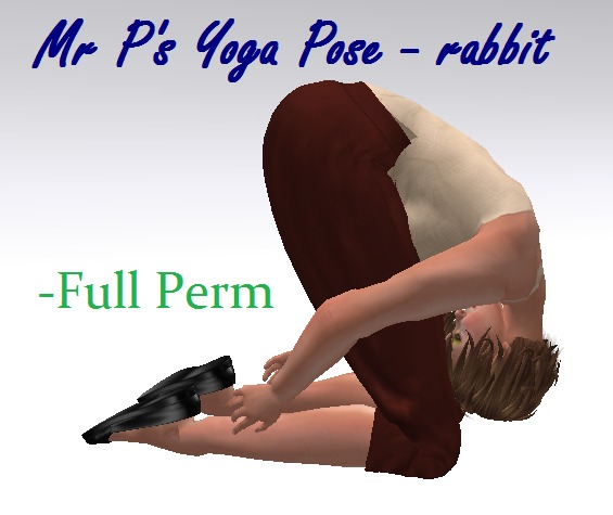 "Yoga Pose - rabbit"