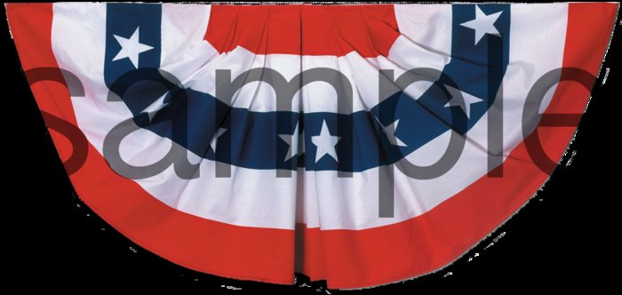 Shabby Chic Patriotic Flag Swag great for July 4th Patriotic