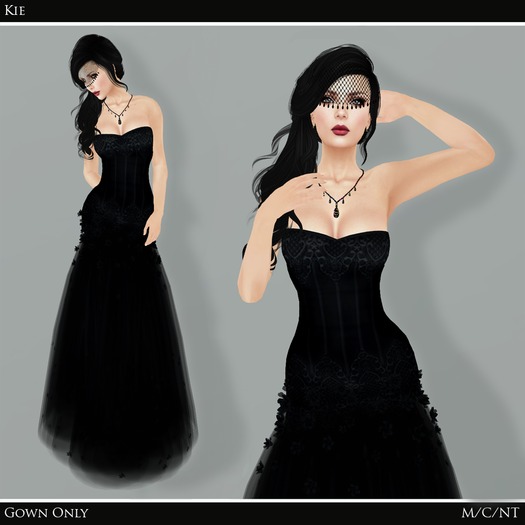 *EC* Kie - Spring Fantasy Gown - Black (Boxed)
