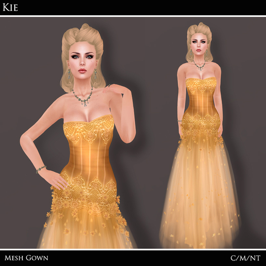 *EC* Kie - Spring Fantasy Gown - Jonquil (Boxed)