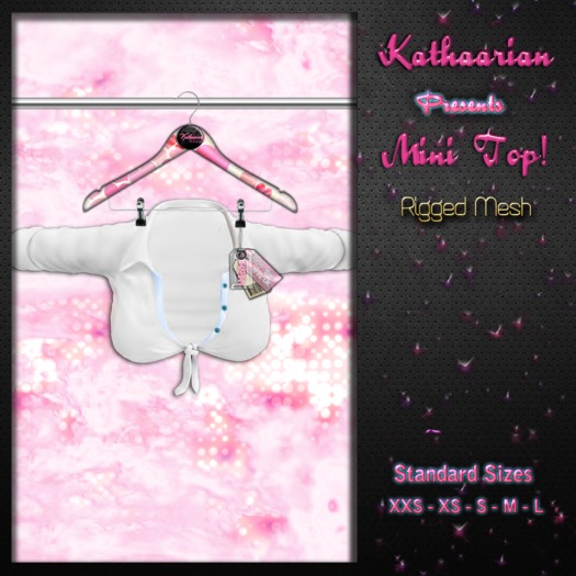KATHAARIAN / Rigged Mesh /  Mini Top -  White