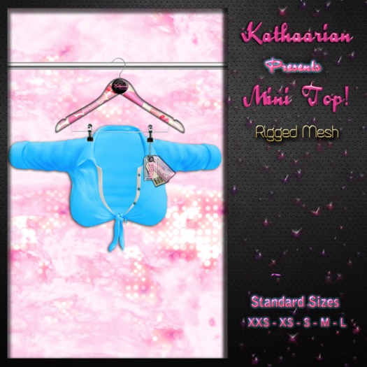 KATHAARIAN / Rigged Mesh /  Mini Top - Aqua