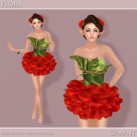 *EC* Flora Flower Fairy (For Petites) - Red
