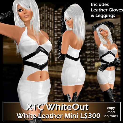 XTC White-Out Leather Mini