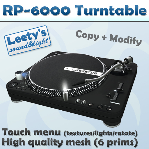 RP-6000 Turntable (black)