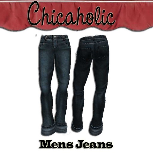 Chicaholic Mens Jeans with Cuffs