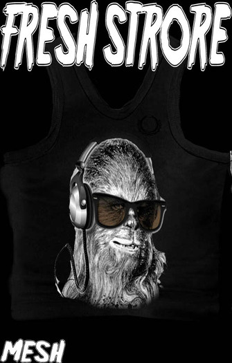 Mesh_Men's Tank top black wooky