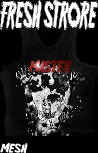 Mesh_Men's Tank top black master