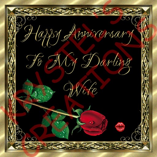 HA82 Happy Anniversary To My Darling Wife (Wear Me)