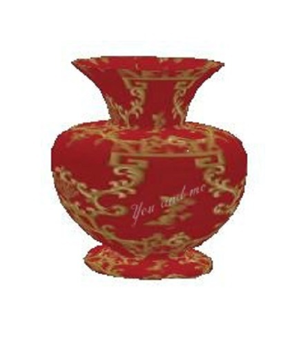 RED & GOLD URN