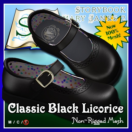 R(S)W Mary Janes 2 - Classic Black Licorice DEMO