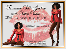 Fuschia Silk Jacket (Mesh)