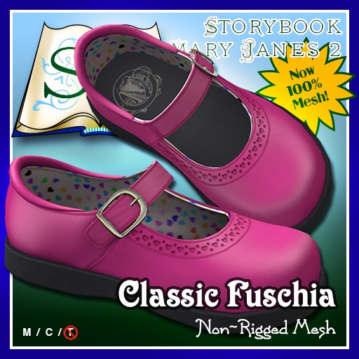 R(S)W Mary Janes 2 - Classic Fuschia
