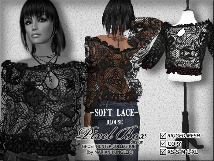 PIXEL BOX - Blouse Soft Lace box
