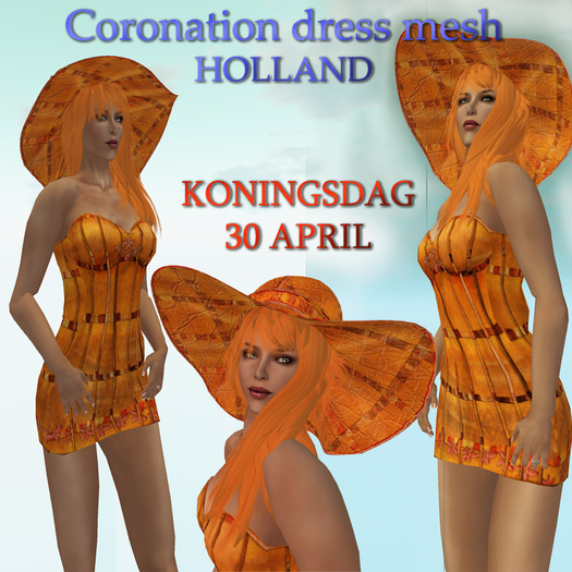 DEMO ORANGE KONINGSDAG DRESS KINGSDAY