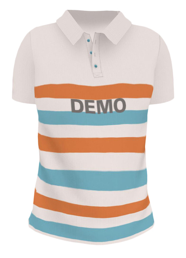 [mT] Men's Stripe Polo Shirt - DEMO2 