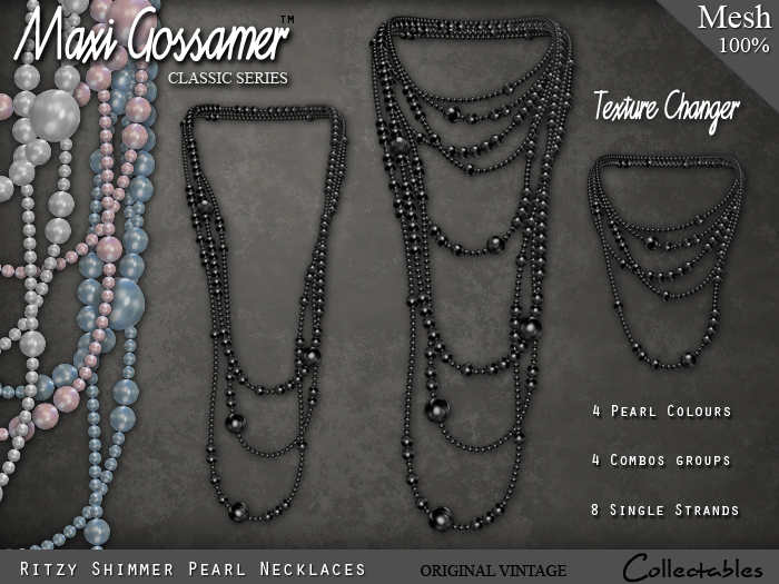 Necklace - Ritzy Shimmer Pearls Necklace Set