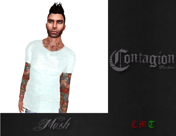 !*C*! Turquoise Pastel Mens Tee
