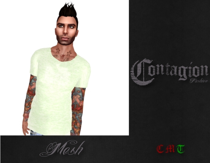 !*C*! Lime Pastel Mens Tee