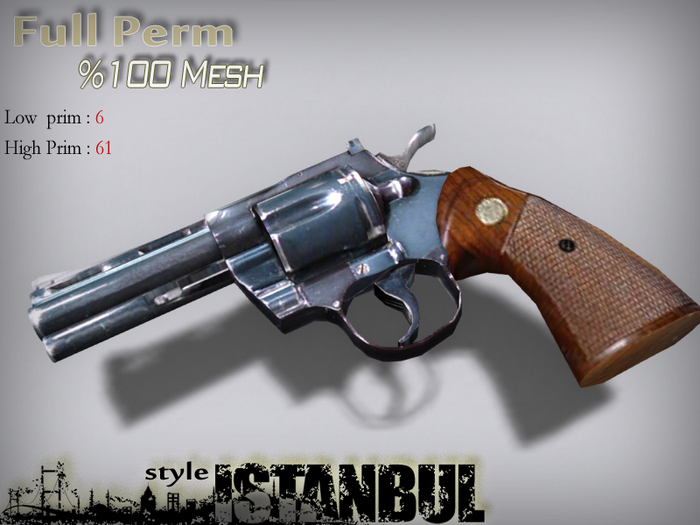 Second Life Marketplace - Revolver Gun - Creator Kit ( Full Perm - %100 ...