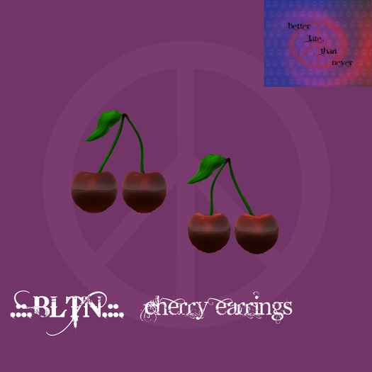 .::.BLTN.::. -Cherry Earrings-