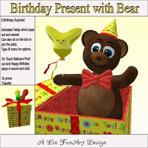 Birthday Present Surprise Teddy