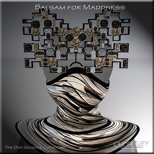 Balsam for Maddness Set  Blk/Wht by Chop Zuey Couture Jewellery