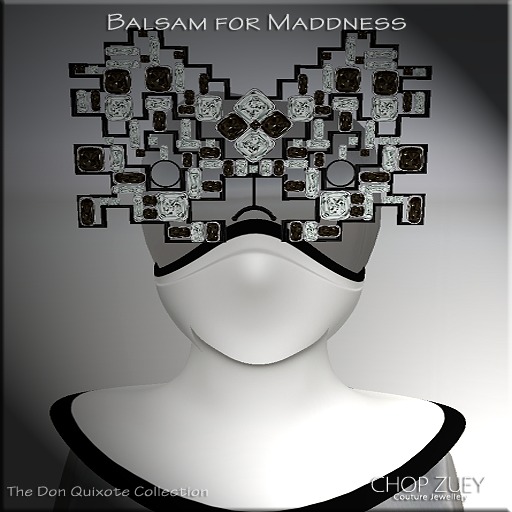 Balsam for Maddness Set Wht by Chop Zuey Couture Jewellery