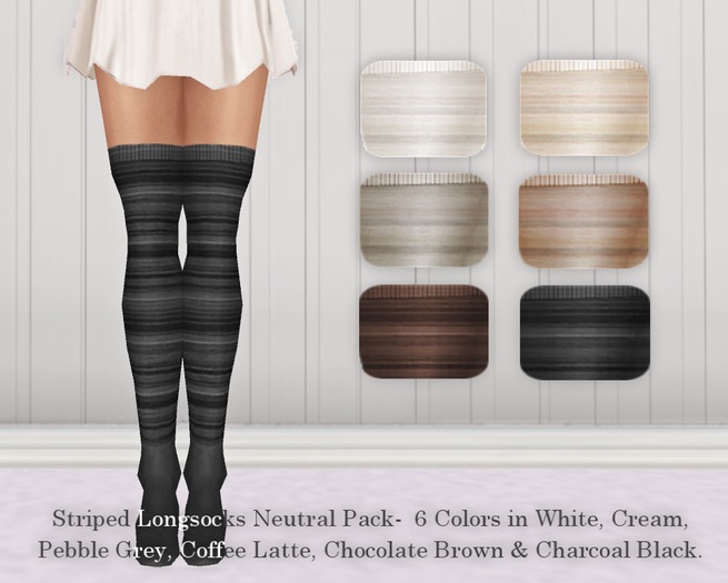 Crazy Daisy Striped Longsocks- Rich Color Pack