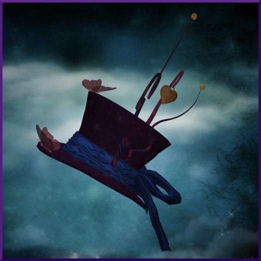 Purple Butterfly Tophat