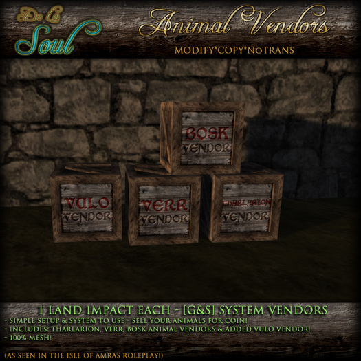 DLS~ [G&S] Animal Vendors (RETIRED)